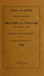 Receipts and expenditures of the Town of Exeter_cover