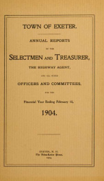 Receipts and expenditures of the Town of Exeter_cover