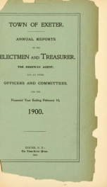 Receipts and expenditures of the Town of Exeter_cover