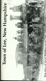 Report of the superintending school committee of the Town of Lee, N.H. for the year ending ._cover