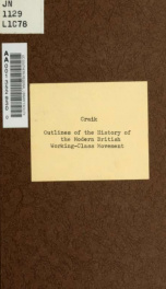 Outlines of the history of the modern British working-class movement_cover