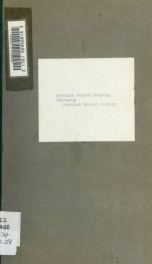 Scottish Record Society. [Publications]_cover