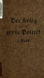 Der Krieg und die grosse Politik 1_cover