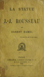 La statue de J.-J. Rousseau_cover