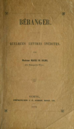 Quelques lettres inédites_cover