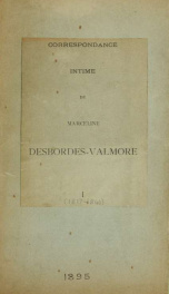 Correspondence intime de Marceline Desbordes-Valmore 1_cover