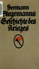 Hermann Stegemanns Geschichte des Krieges .. 1_cover