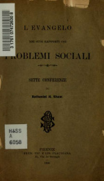 L'evangelo nei suoi rapporti coi problemi sociali; sette conferenze_cover