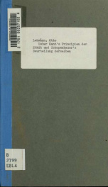 Ueber Kant's Principien der Ethik und Schopenhauer's Beurteilung derselben_cover