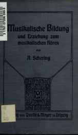 Musikalische Bildung und Erziehung zum musikalischen Hören_cover