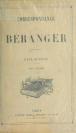 Correspondance de Béranger 2_cover