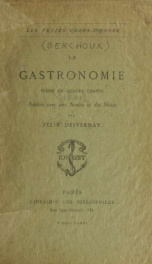 La gastronomie, poëme en quatre chants_cover