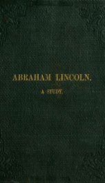 Abraham Lincoln : a study_cover