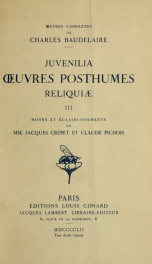 Juvenilia, uvres posthumes, reliquiæ 3_cover