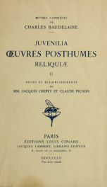 Juvenilia, uvres posthumes, reliquiæ 2_cover