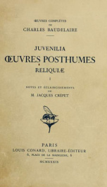 Juvenilia, uvres posthumes, reliquiæ 1_cover