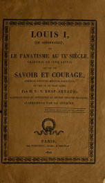 Louis Premie (Le débonnaire0 : ou, Le fanatisme au IX siècle: tragédie en cinq actes_cover