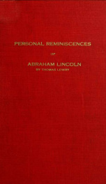 Personal reminiscences of Abraham Lincoln_cover