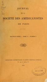 Journal de la Société des américanistes de Paris 1_cover