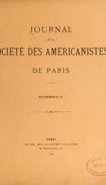 Journal de la Société des américanistes de Paris 5_cover