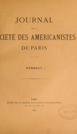 Journal de la Société des américanistes de Paris 7_cover