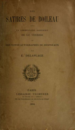 Les satires de Boileau_cover