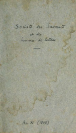 Société en faveur des savans et des hommes de lettres_cover