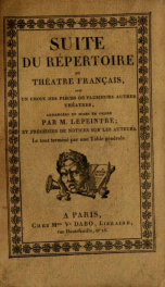 Suite du Répertoire du théâtre français : avec un choix des piéces de plusieurs autres théatres 76_cover