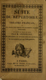 Suite du Répertoire du théâtre français : avec un choix des piéces de plusieurs autres théatres 28_cover