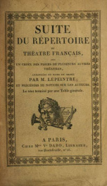 Suite du Répertoire du théâtre français : avec un choix des piéces de plusieurs autres théatres 23_cover