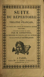 Suite du Répertoire du théâtre français : avec un choix des piéces de plusieurs autres théatres 11_cover