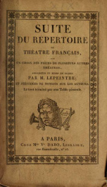 Suite du Répertoire du théâtre français : avec un choix des piéces de plusieurs autres théatres 6_cover