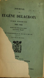 Journal de Eugène Delacroix 1_cover