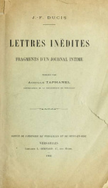 Lettres inédites : Fragments d'un journal intime_cover