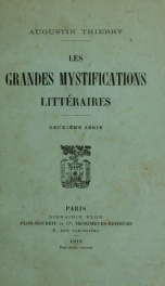 Les grandes mystifications littéraires : deuxi`eme série 2_cover