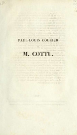 Paul-Louis Courier à M. Cottu_cover