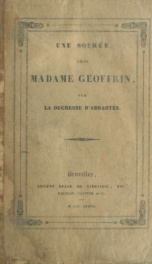 Une soirée chez Madame Geoffrin_cover