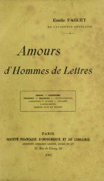 Amours d'hommes de lettres_cover