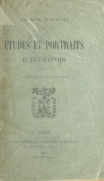 Études et portraits d'autrefois : avec neuf portraits_cover