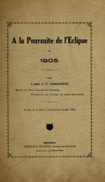 A la poursuite de l'éclipse de 1905_cover