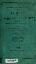 Les jetons de l'échevinage parisien;_cover