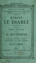 Robert le Diable : opéra en 5 actes_cover