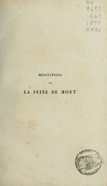 Méditations sur la peine de mort_cover