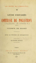 Louise d'Esparbès, comtesse de Polastron_cover