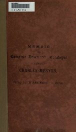 Charles Méryon, sailor, engraver, and etcher : a memoir and complete descriptive catalogue of his works_cover