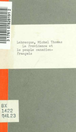 La Providence et le peuple canadien-français; [sermon pour la fête de saint Jean-Baptiste prononcé a la Basilique de N.-D. de Quebec le 25 juin 1888_cover