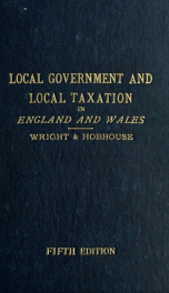 An outline of local government and local taxation in England and Wales (excluding London)_cover