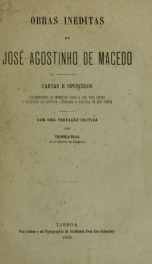 Obras ineditas de José Agostinho de Macedo 2_cover