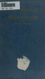 The voyage of the "Deutschland"_cover