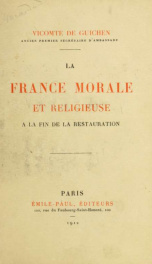 La France morale et religieuse à la fin de la Restauration 2_cover